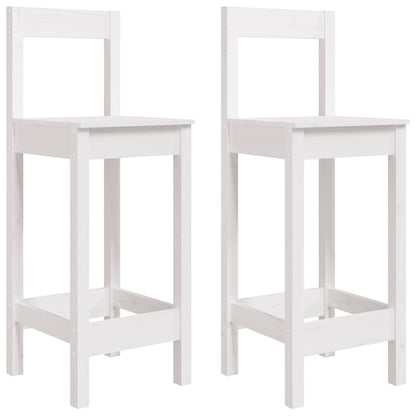 3-Delige Barset Massief Grenenhout Wit
