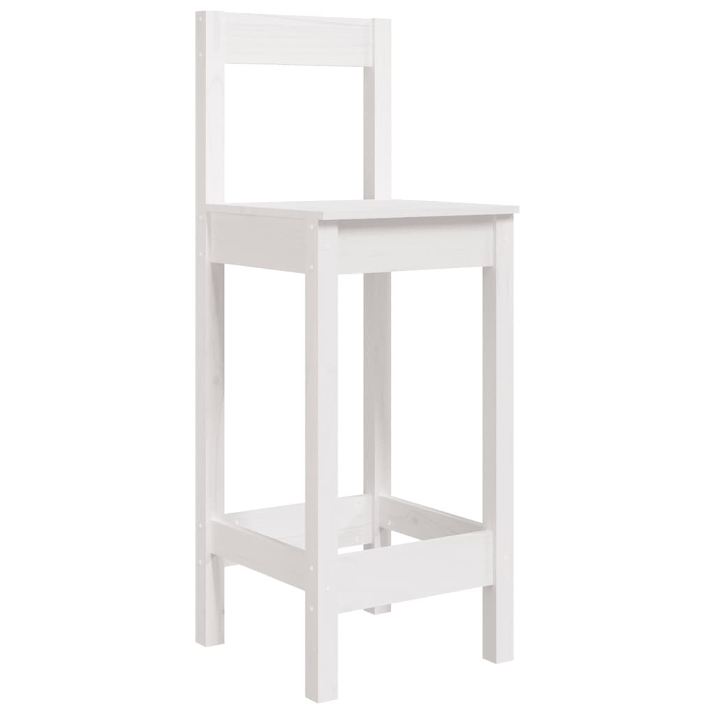 5-Delige Barset Massief Grenenhout Wit