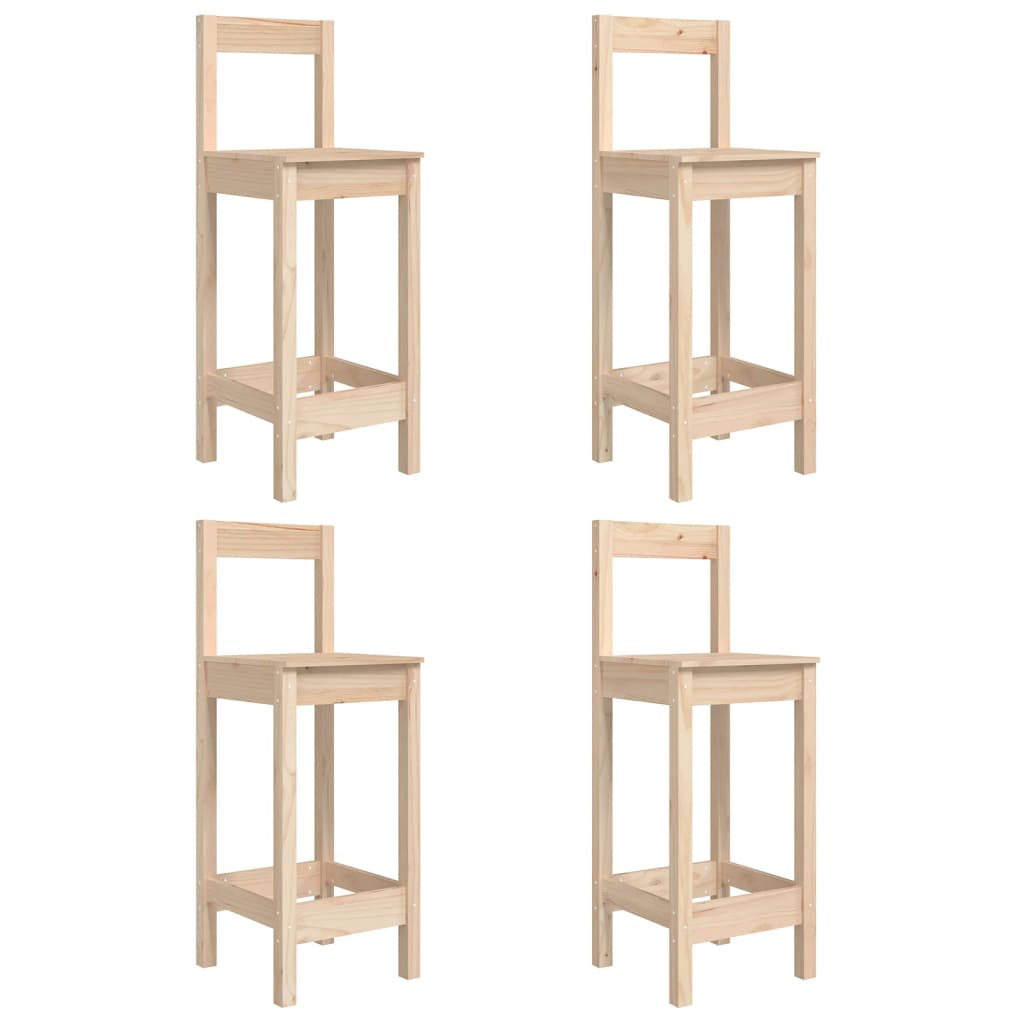 5-Delige Barset Massief Grenenhout Naturel