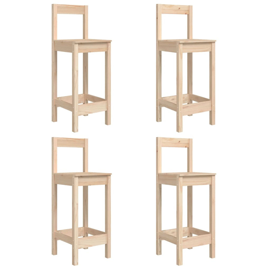5-Delige Barset Massief Grenenhout Naturel