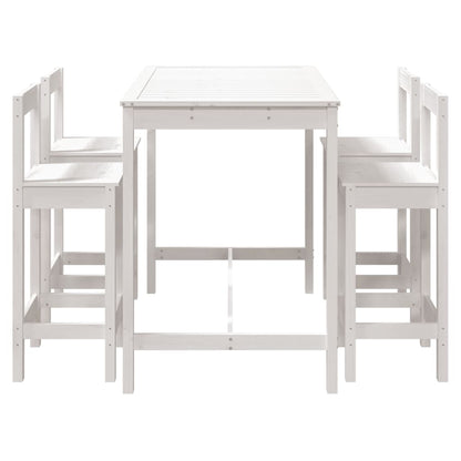 5-Delige Barset Massief Grenenhout Wit