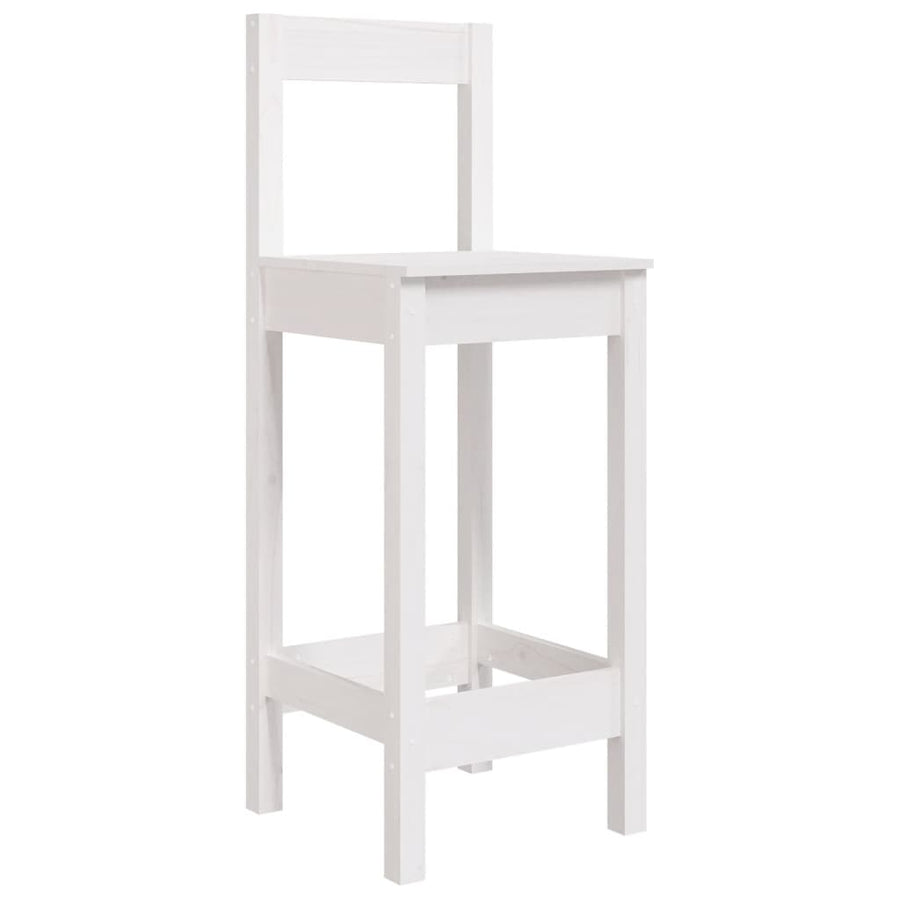 5-Delige Barset Massief Grenenhout Wit