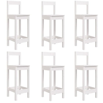 7-delige Barset massief grenenhout wit