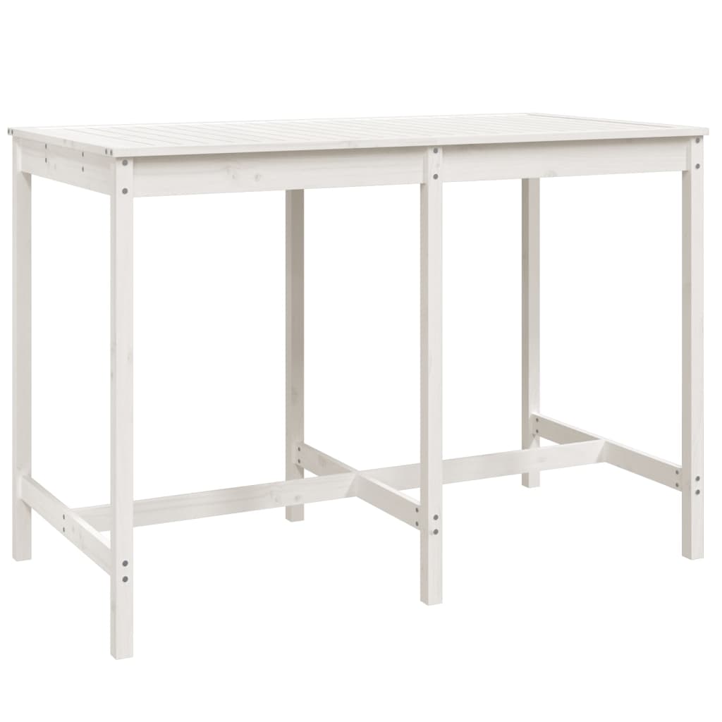 7-delige Barset massief grenenhout wit