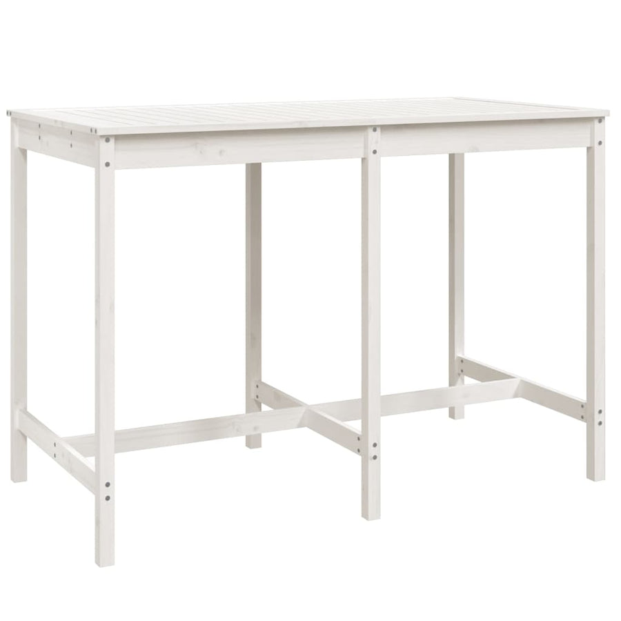 7-delige Barset massief grenenhout wit