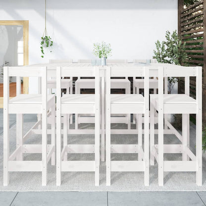 9-delige Barset massief grenenhout wit