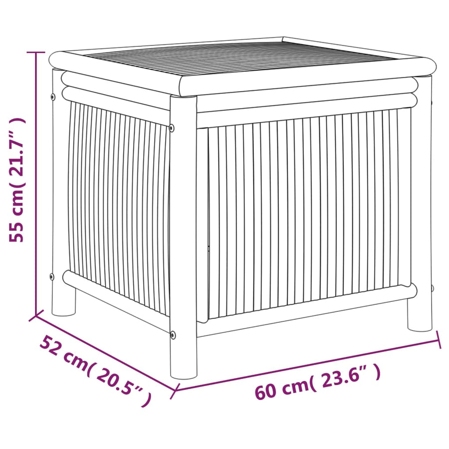 Tuinbox Bamboe 60 x 52 x 55 cm