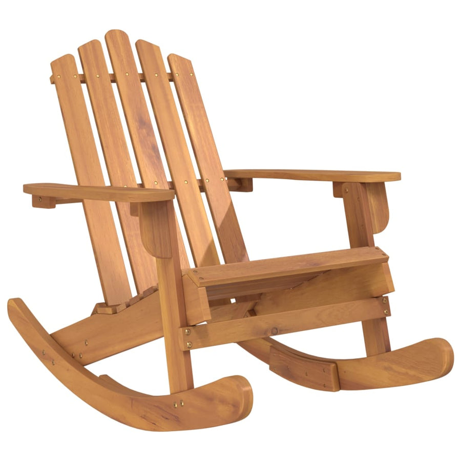 Schommelstoel Adirondack Massief Acaciahout Bruin