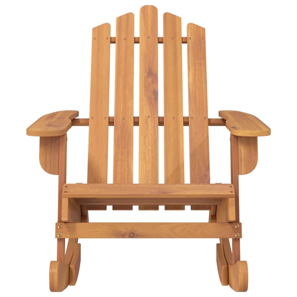 Schommelstoel Adirondack Massief Acaciahout Bruin