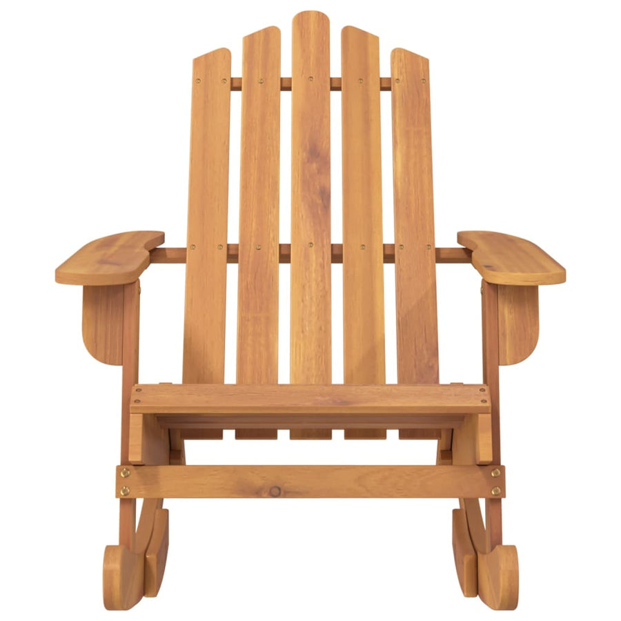 Schommelstoel Adirondack Massief Acaciahout Bruin