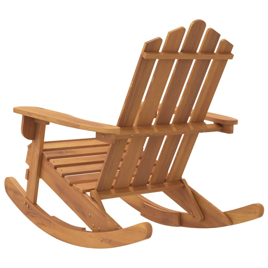 Schommelstoel Adirondack Massief Acaciahout Bruin