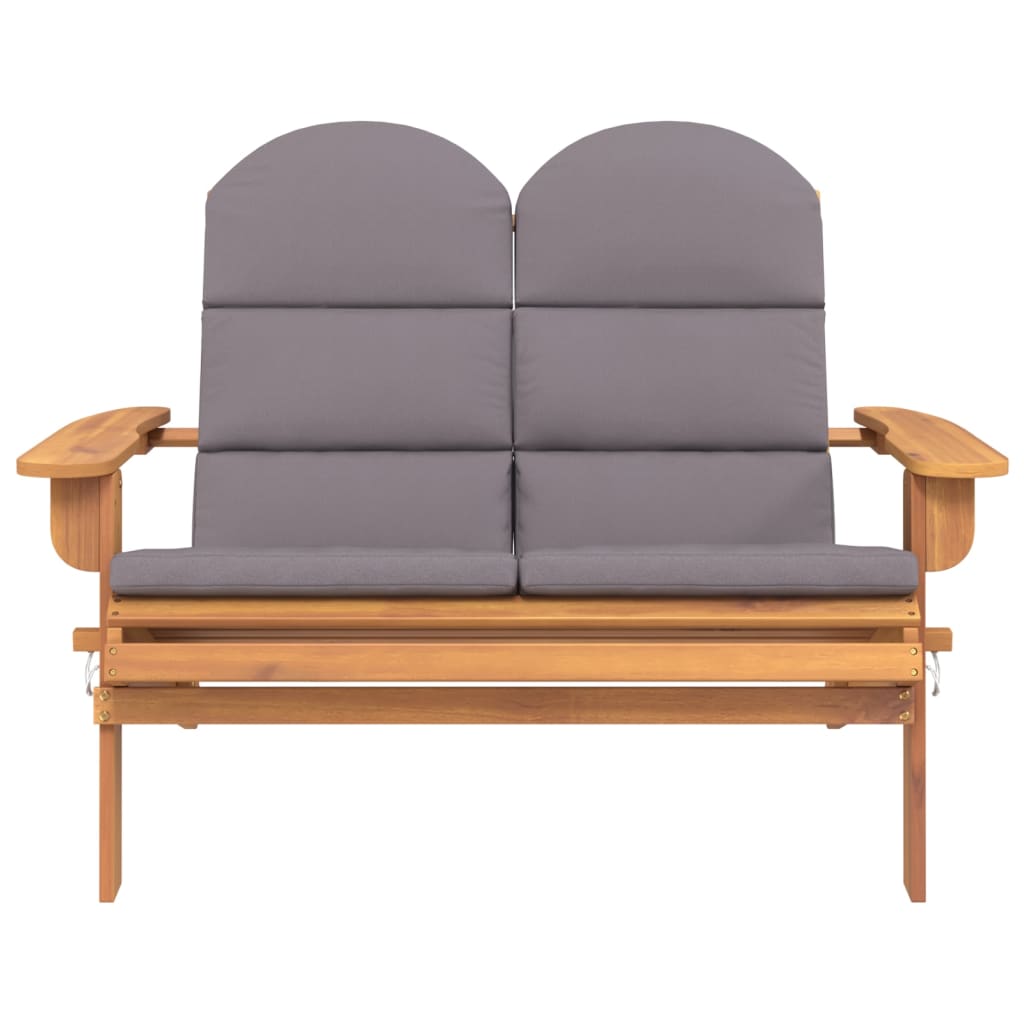 Tuinbank Adirondack Met Kussens 126 Cm Massief Acaciahout