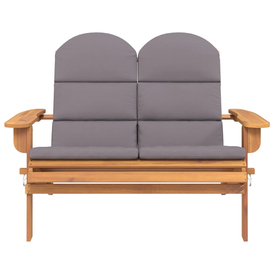 Tuinbank Adirondack Met Kussens 126 Cm Massief Acaciahout