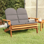 Tuinbank acaciahout Adirondack 126 cm met kussens