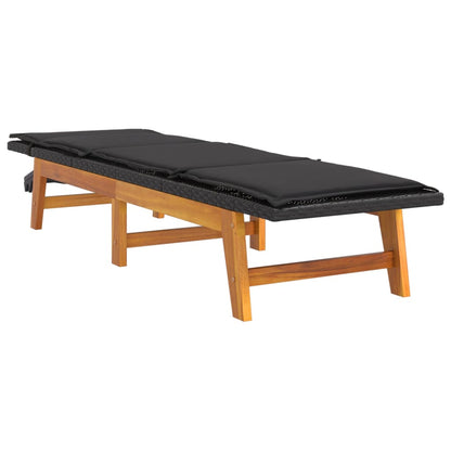 Met Kussen Poly Rattan En Massief Acaciahout Ja Ligbed