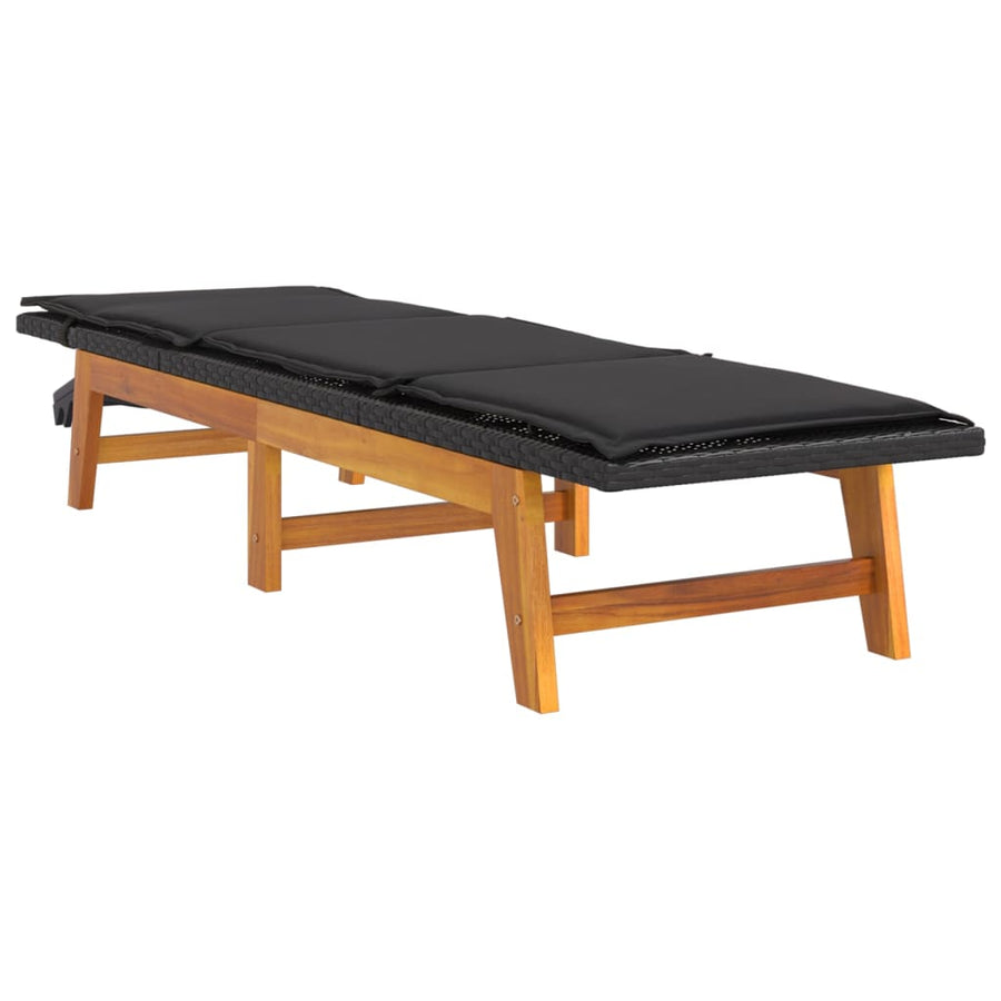 Met Kussen Poly Rattan En Massief Acaciahout Ja Ligbed
