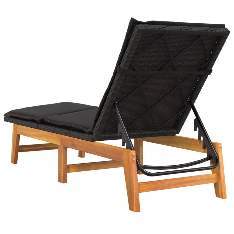 Met Kussen Poly Rattan En Massief Acaciahout Ja Ligbed