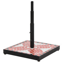 Parasolvoet Vierkant 12 Kg Terracottakleurig Wit