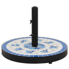 Parasolvoet Rond 12 Kg Blauw En Wit