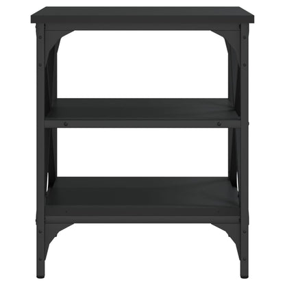 Bijzettafels 2 St 40X42X50 Cm Bewerkt Hout Zwart