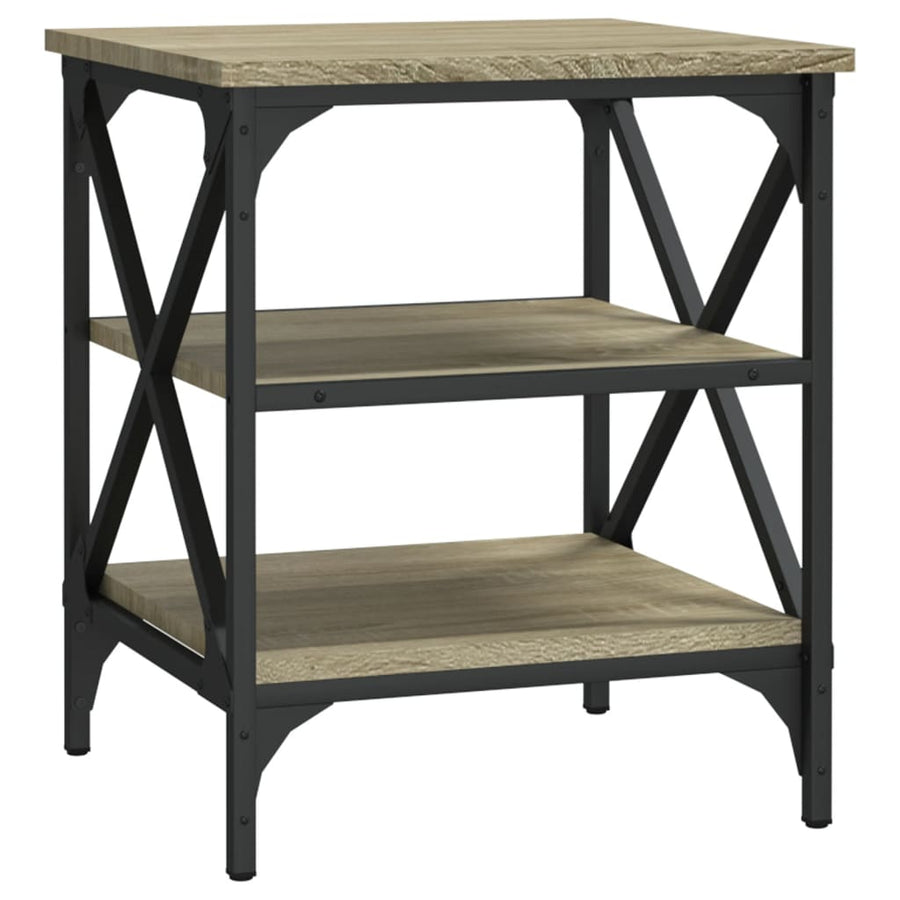 Bijzettafels 2 St 40X42X50 Cm Bewerkt Hout Sonoma Eikenkleurig