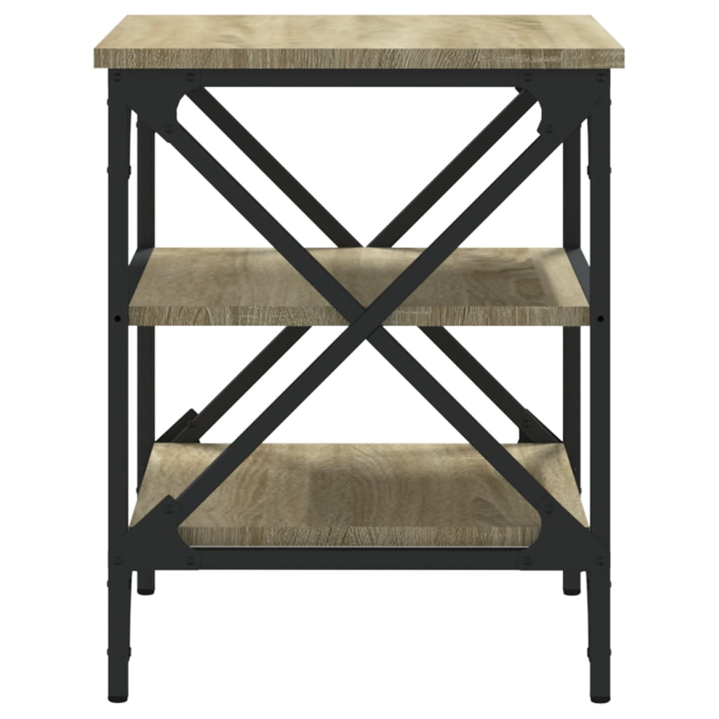 Bijzettafels 2 St 40X42X50 Cm Bewerkt Hout Sonoma Eikenkleurig