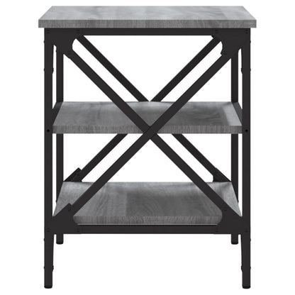 Bijzettafel 40X42X50 Cm Bewerkt Hout Grijs Sonoma Eikenkleurig