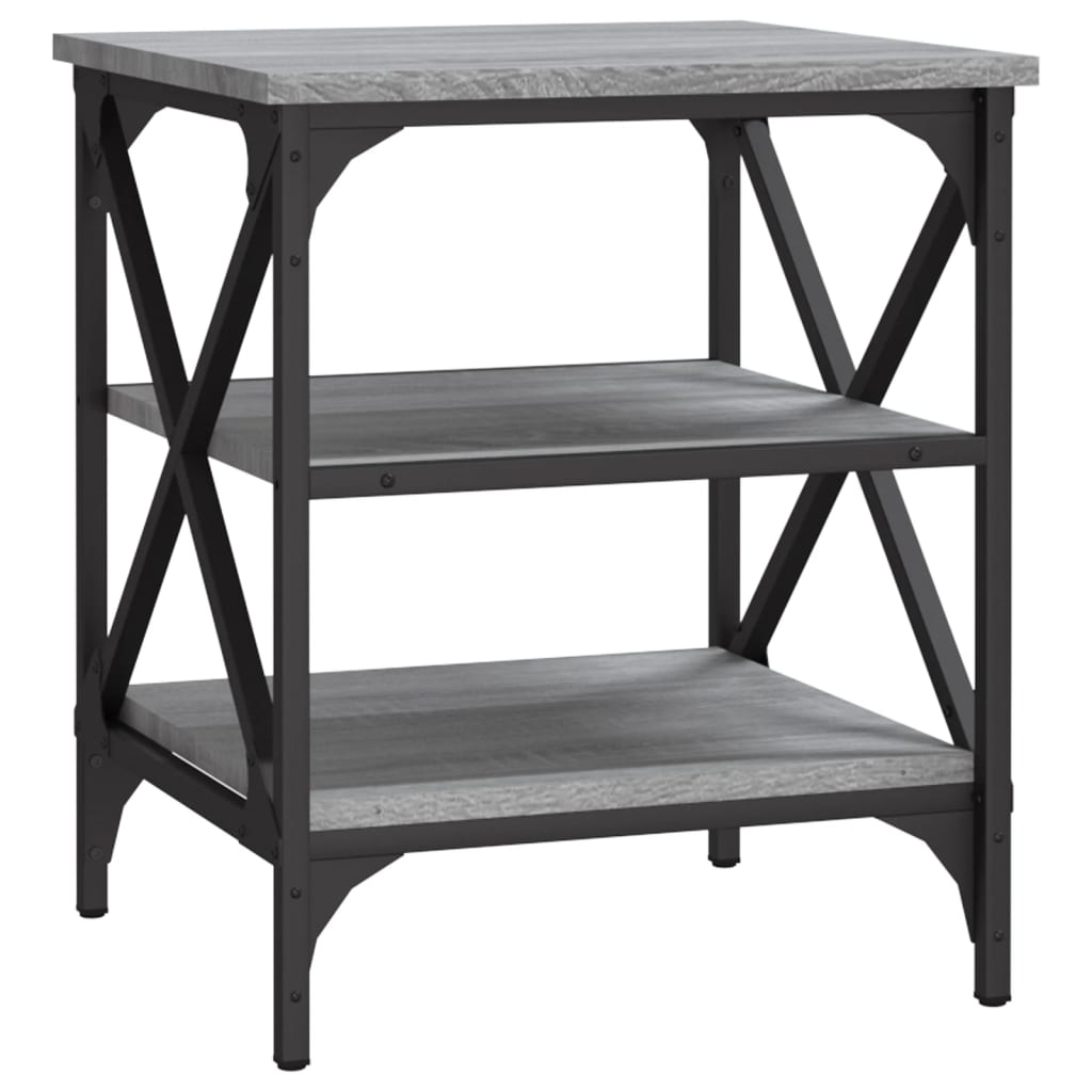 Bijzettafels 2 St 40X42X50 Cm Bewerkt Hout Grijs Sonoma Eiken