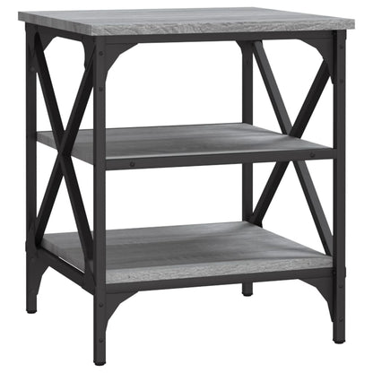 Bijzettafels 2 St 40X42X50 Cm Bewerkt Hout Grijs Sonoma Eiken