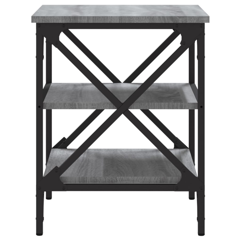 Bijzettafels 2 St 40X42X50 Cm Bewerkt Hout Grijs Sonoma Eiken