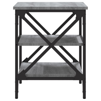 Bijzettafels 2 St 40X42X50 Cm Bewerkt Hout Grijs Sonoma Eiken
