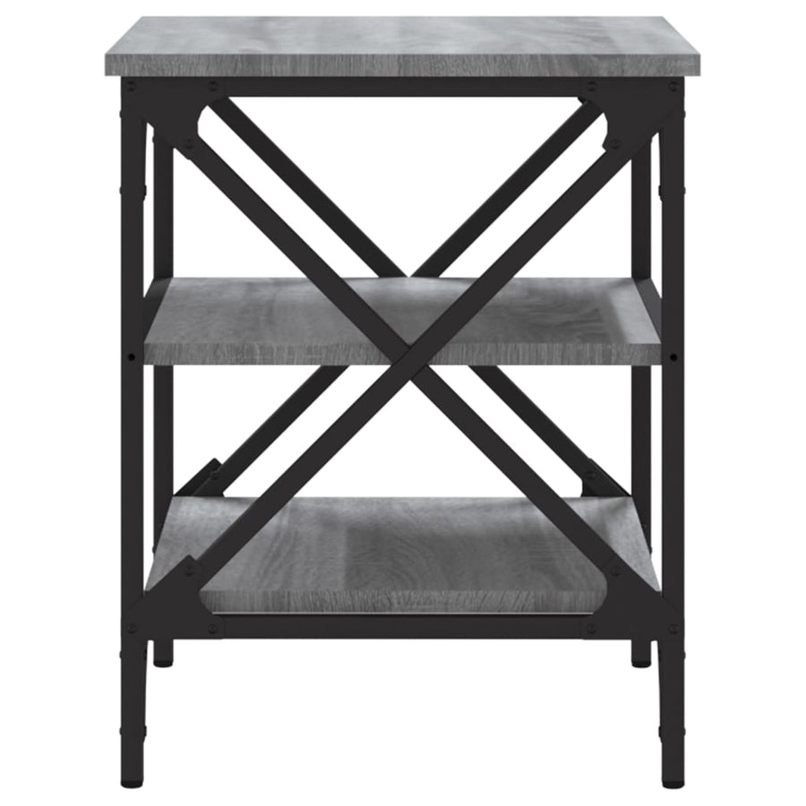 Bijzettafels 2 St 40X42X50 Cm Bewerkt Hout Grijs Sonoma Eiken