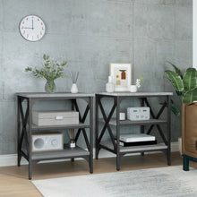 Bijzettafels 2 St 40X42X50 Cm Bewerkt Hout Grijs Sonoma Eiken