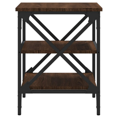 Bijzettafels 2 St 40X42X50 Cm Bewerkt Hout Bruin Eikenkleur