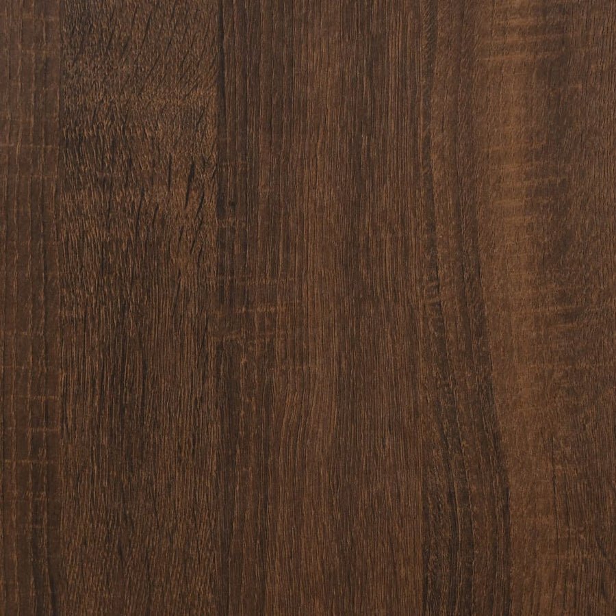 Bijzettafels 2 St 40X42X50 Cm Bewerkt Hout Bruin Eikenkleur