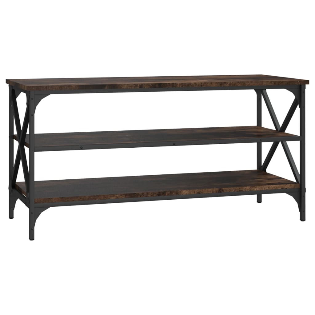 Tv-Meubel 100X40X50 Cm Bewerkt Hout Gerookt Eikenkleurig