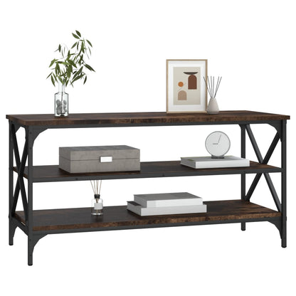 Tv-Meubel 100X40X50 Cm Bewerkt Hout Gerookt Eikenkleurig