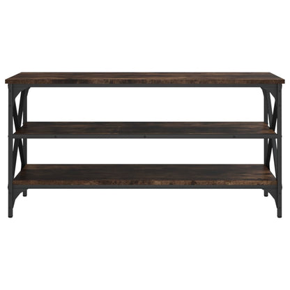 Tv-Meubel 100X40X50 Cm Bewerkt Hout Gerookt Eikenkleurig