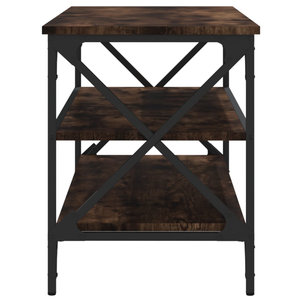 Tv-Meubel 100X40X50 Cm Bewerkt Hout Gerookt Eikenkleurig
