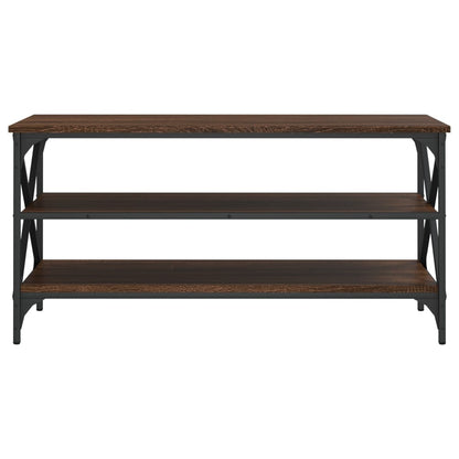 Tv-Meubel 100X40X50 Cm Bewerkt Hout Bruin Eikenkleur