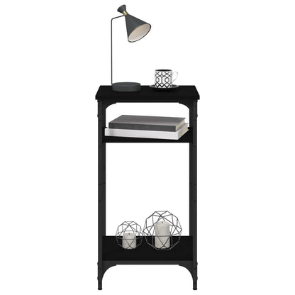 Bijzettafel 40X30X75 Cm Bewerkt Hout Zwart