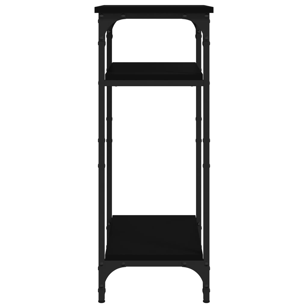 Bijzettafel 40X30X75 Cm Bewerkt Hout Zwart