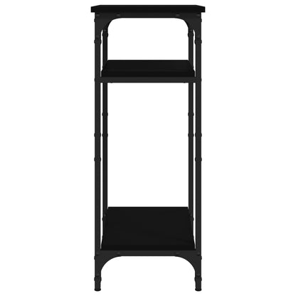 Bijzettafel 40X30X75 Cm Bewerkt Hout Zwart