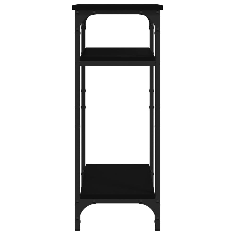 Bijzettafel 40X30X75 Cm Bewerkt Hout Zwart