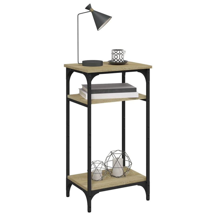 Bijzettafel 40X30X75 Cm Bewerkt Hout Sonoma Eikenkleurig
