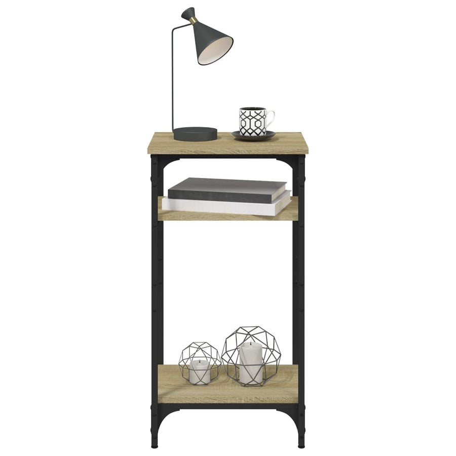 Bijzettafel 40X30X75 Cm Bewerkt Hout Sonoma Eikenkleurig