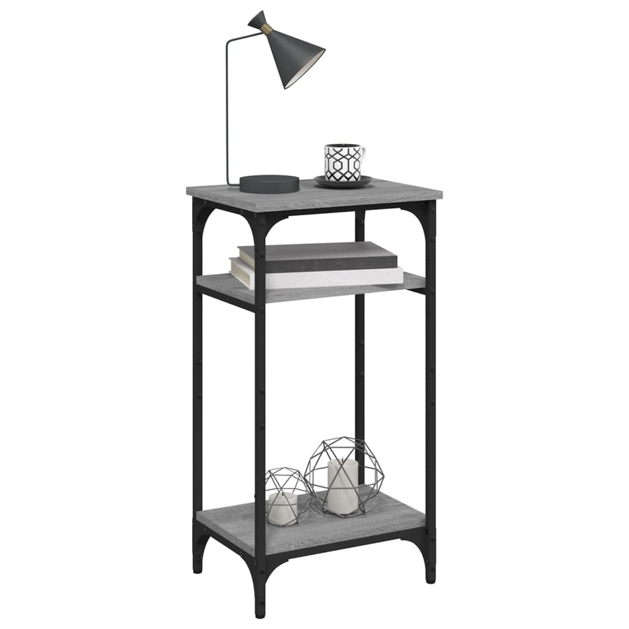 Bijzettafel 40X30X75 Cm Bewerkt Hout Grijs Sonoma Eikenkleurig