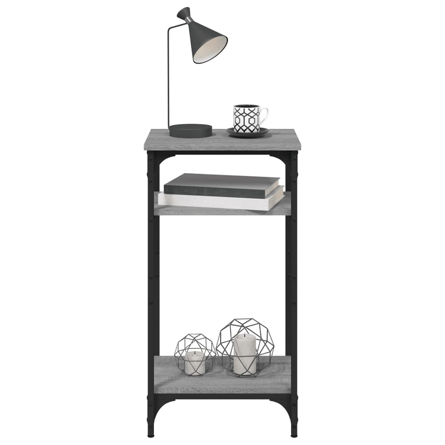 Bijzettafel 40X30X75 Cm Bewerkt Hout Grijs Sonoma Eikenkleurig