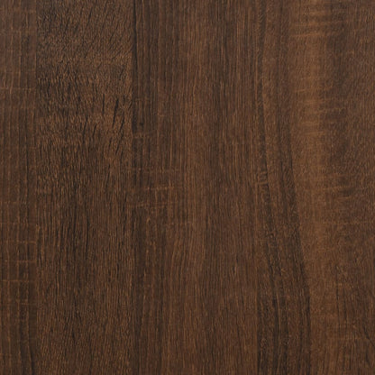 Bijzettafel 35X30X60 Cm Bewerkt Hout Bruin Eikenkleur