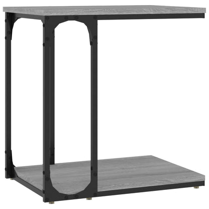 Bijzettafel 50X35X52 Cm Bewerkt Hout Grijs Sonoma Eikenkleur